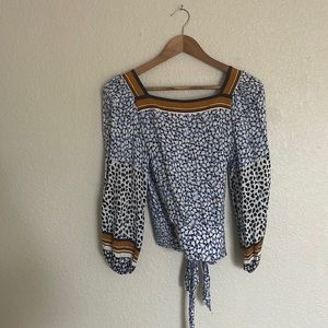 Anthropologie Maeve Top with tie